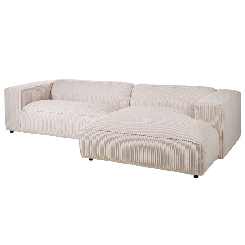 VALENCIA 3 Seater Corner Sectional, Right -sided, Ivory coloured