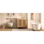 Ensemble de meuble-lavabo autoportant avec tiroir caché, armoire de rangement pour salle de bain 30 po avec lavabo en résine