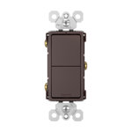 radiant 15 Amp Combination Single Pole/Single Pole Rocker Light Switch