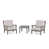 Dune Burlap Cushion/Slate Gray Frame