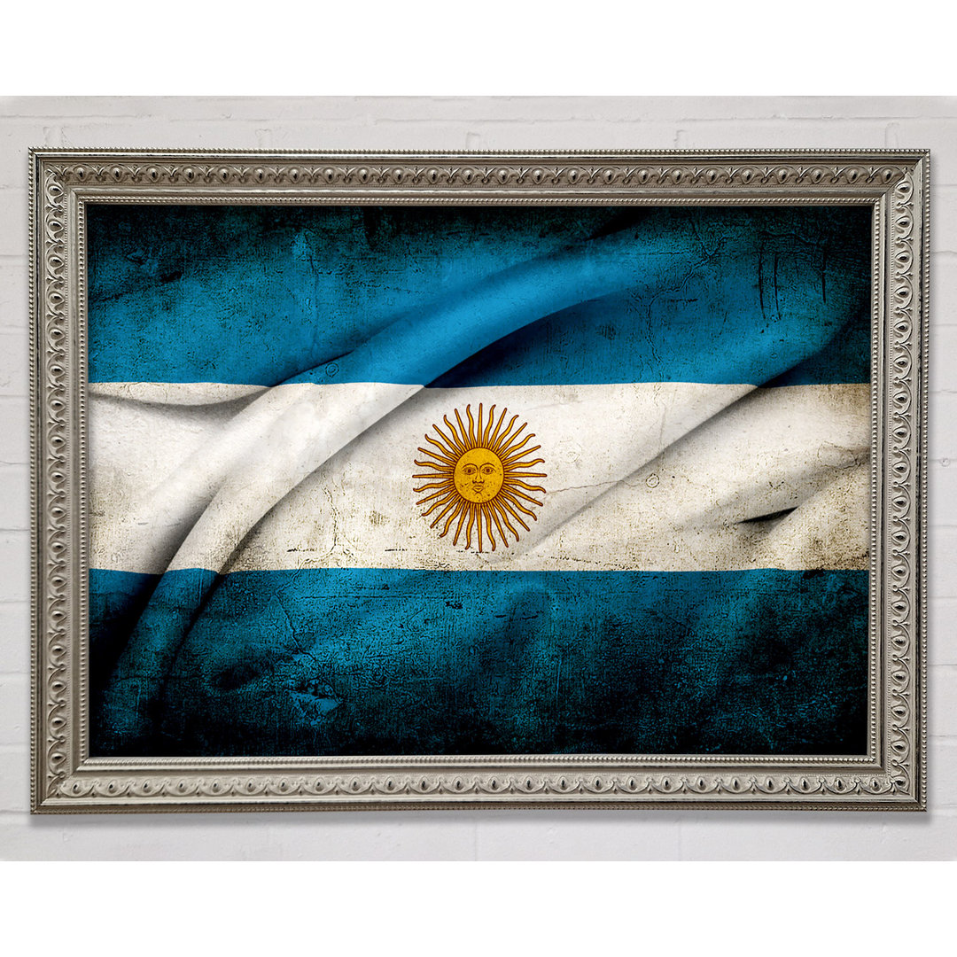 Argentinien Sonnenflagge - Druck