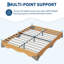 Structure de lit double en bois avec conception à bords ondulés et support de lattes robuste, sommier sans bruit pour les chambres à coucher modernes-1170438937-1170438938