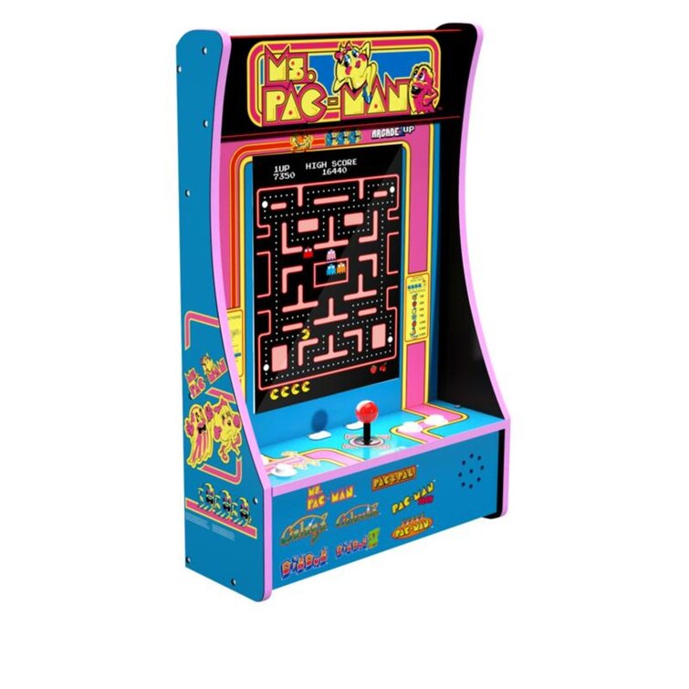 arcade1up ms pac man counter cade 4 games in 1