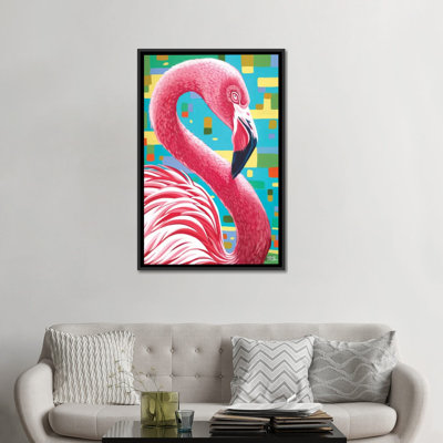 «Fabulous Flameos I», reproduction d'impression sur toile tendue