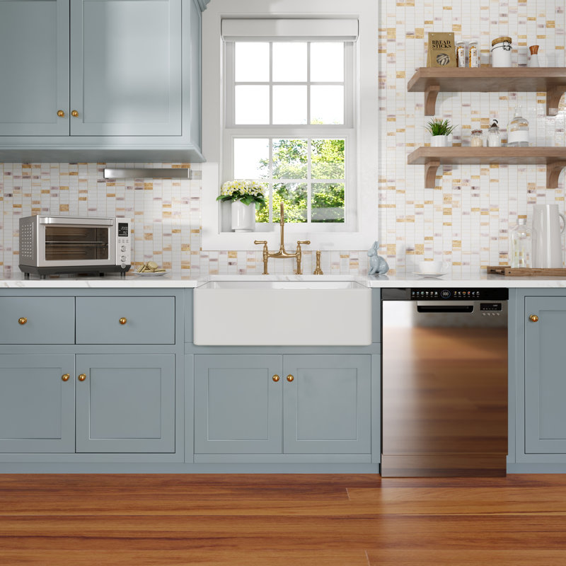 Hadley 30" White Fireclay Farmhouse Kitchen Sink