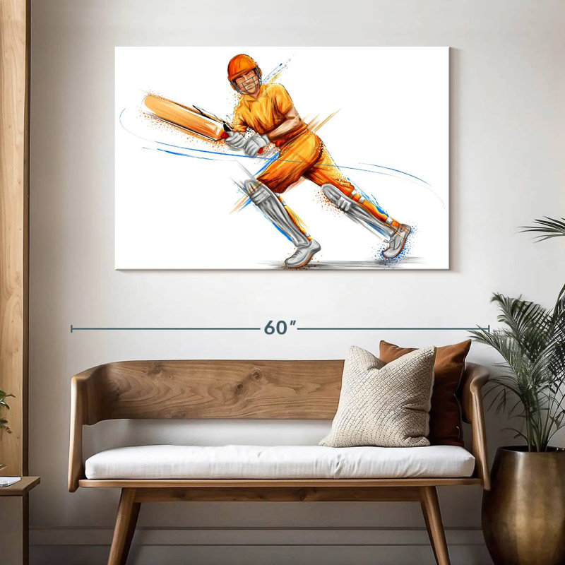 Jeu de cricket, H 32 po x l 48 po