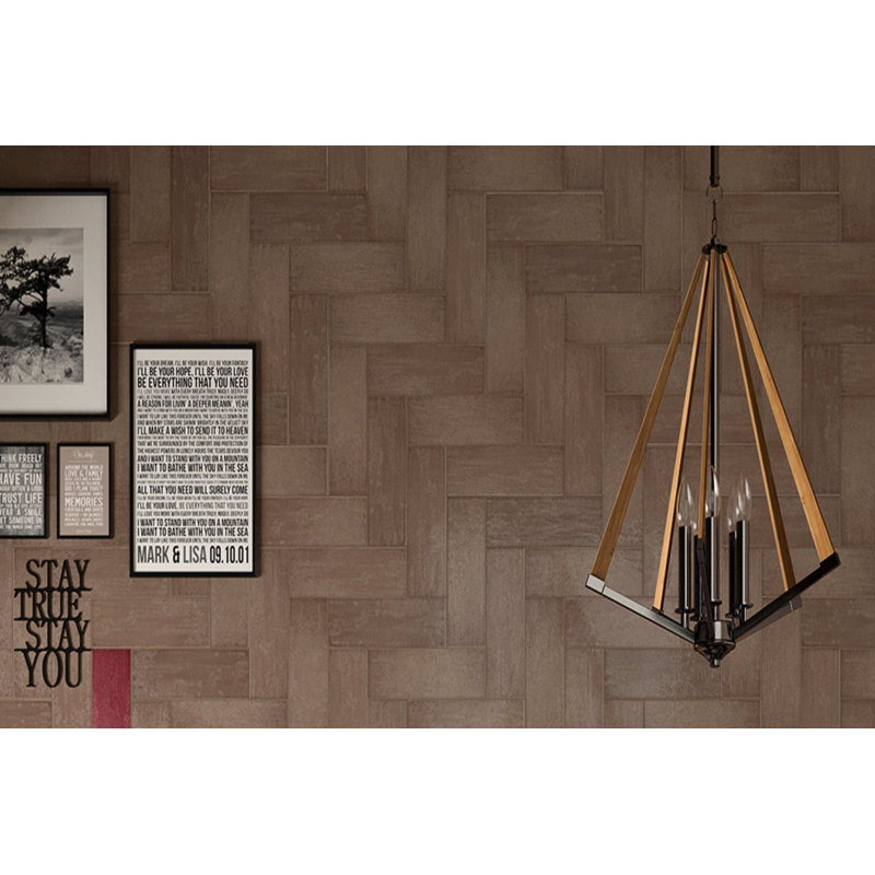 4" x 12" Ceramic Tile, Brown