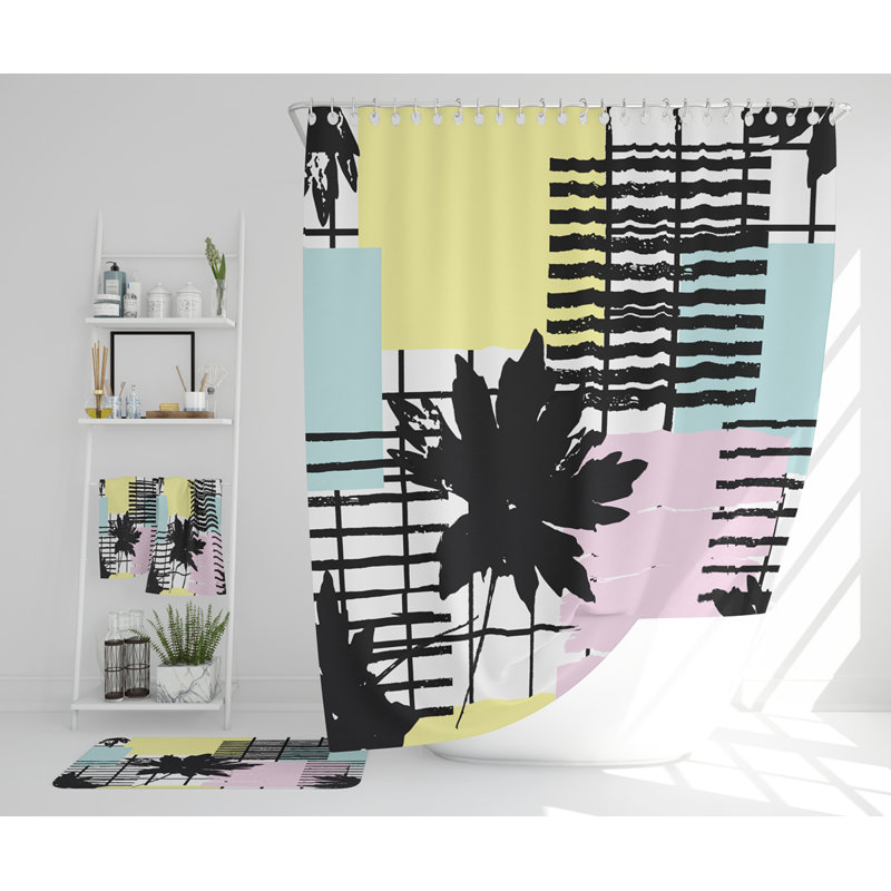 Nataylia Polyester Shower Curtain Set