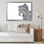 Portrait d'un cheval - Peinture sur toile-67390787-67390788