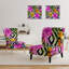 Fauteuil de chambre rembourré style tropical Mid-Century