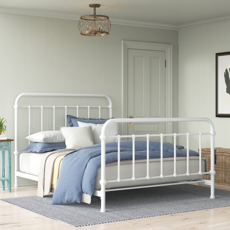 Lit standard Lakeland, Blanc, Simple