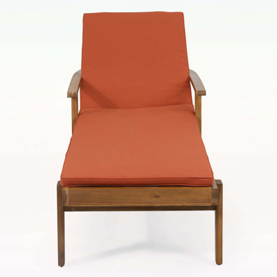 Chaise longue en bois exquis pour une détente et une grâce inégalées