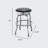 Retro Home Single Ring Chrome Pan Swivel Bar & Counter Stool-18734032-48367133