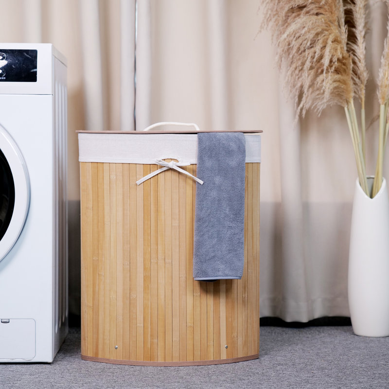 Bamboo Laundry Basket, Carbonized color
