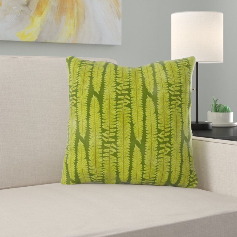 Housse de coussin carré et insert, Intérieur, Vert