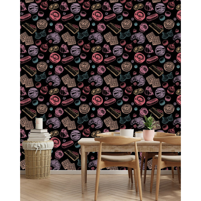 Confection Wallpaper Floral Tile