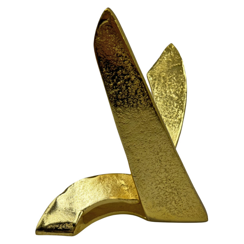 Anusan Abstract Figurines & Sculptures, Gold
