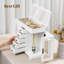 Jewelry Box, Wooden Jewelry Organizer Box With Mirror-1996674827