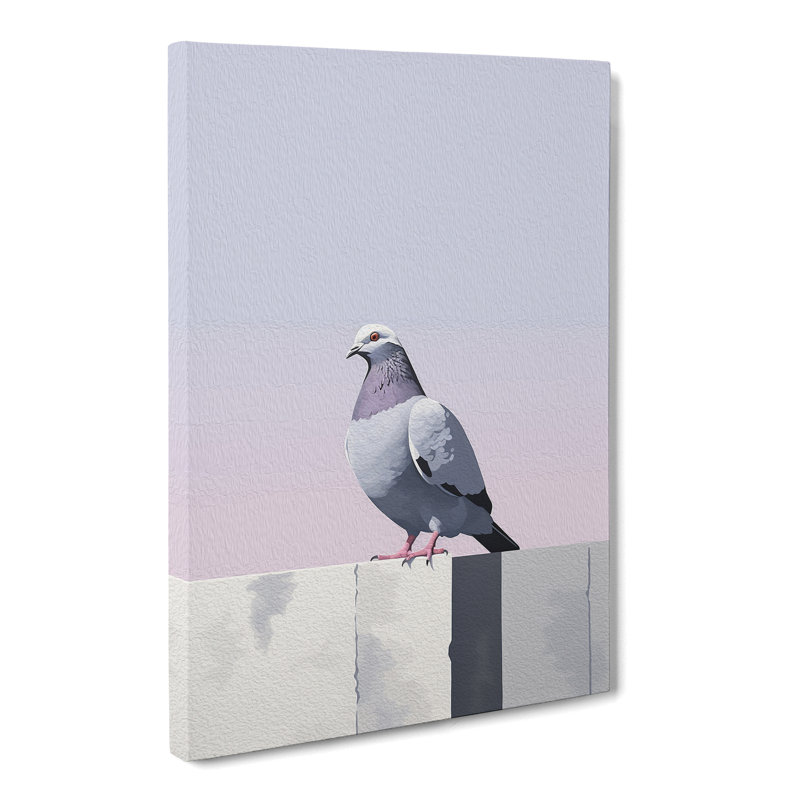 Pigeon Minimalism No.2 - Single Picture Frame Print, 50cm H x 35cm W x 3cm D