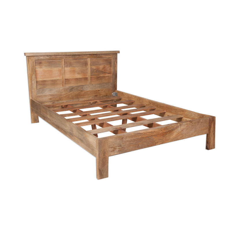 Appomattox Solid Wood Bed, European Kingsize (160 x 200 cm)