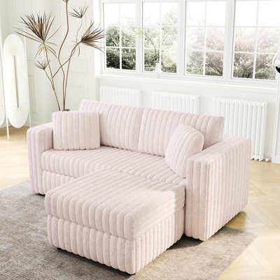 75.6" Soft Modular With Hydraulic Lift In Pink. Cozy & Modern Style. Components. Solid Wood Metal Frame. Foam Filler. Detachable Cushions For Easy Cleaning. Multi-functional Storage. Home -