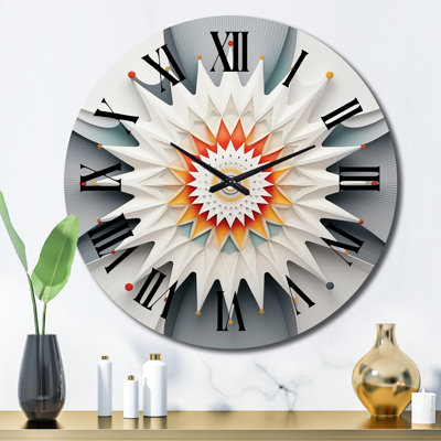 Horloge murale en métal