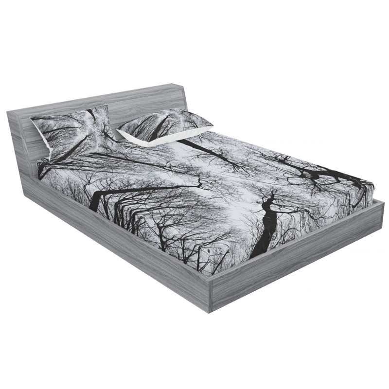 Microfiber Sheet Set, Queen Sheet Set with Fitted Sheet