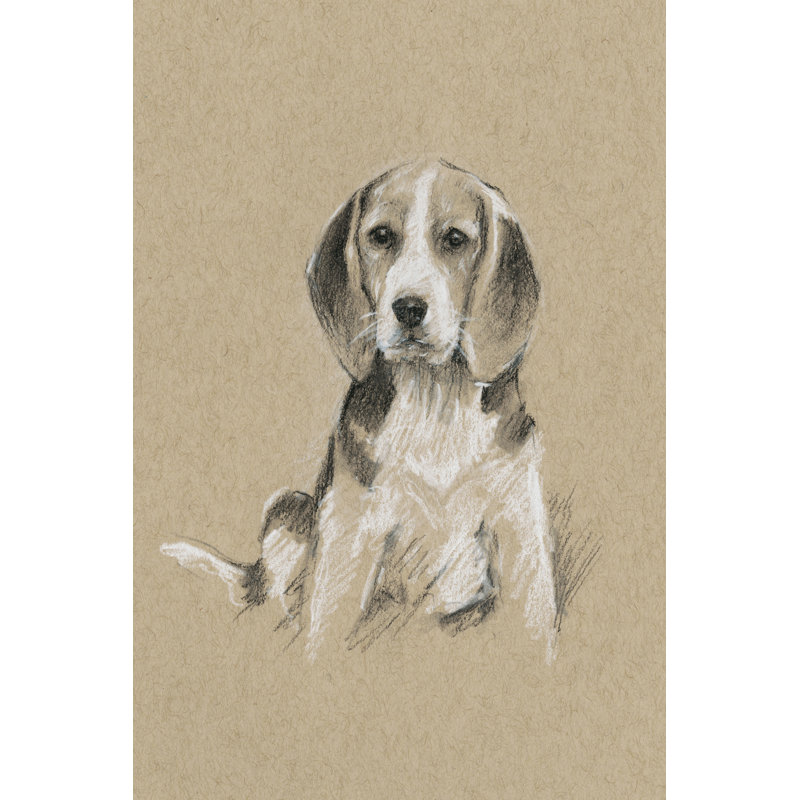 «Breed Sketches I», peinture sur toile, H 12 po x l 8 po