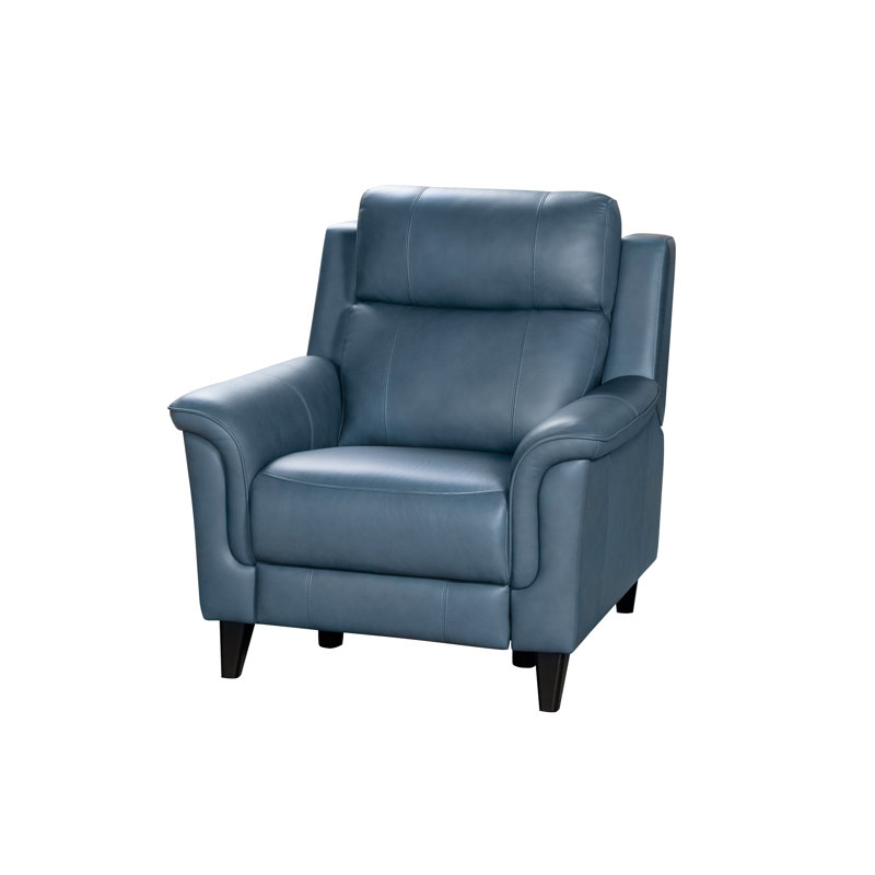 Fauteuil inclinable club Neabsco, Cuir synthétique Masen bleu-gris
