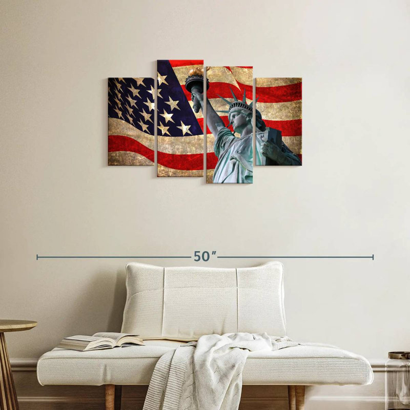 Nicci American Lady Liberty, H 22 po x l 36 po