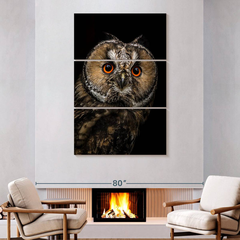Brampt Eurasian Owl, 74" H x 48" W