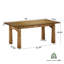 Bureau d'écriture en bois (sans tabourets)