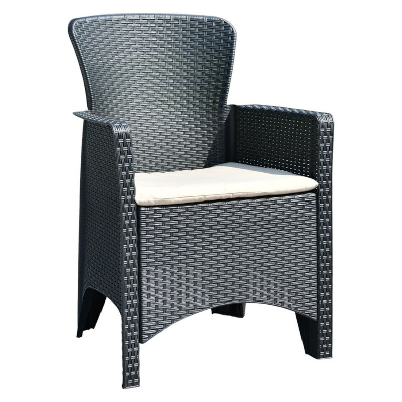 Hawthorne 2 - Person Wood Patio Dining Set with Square Table , Cushions Included