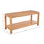 Banc de la collection Newport avec siège en corde tissé à la main Alaterre Furniture-2087209544