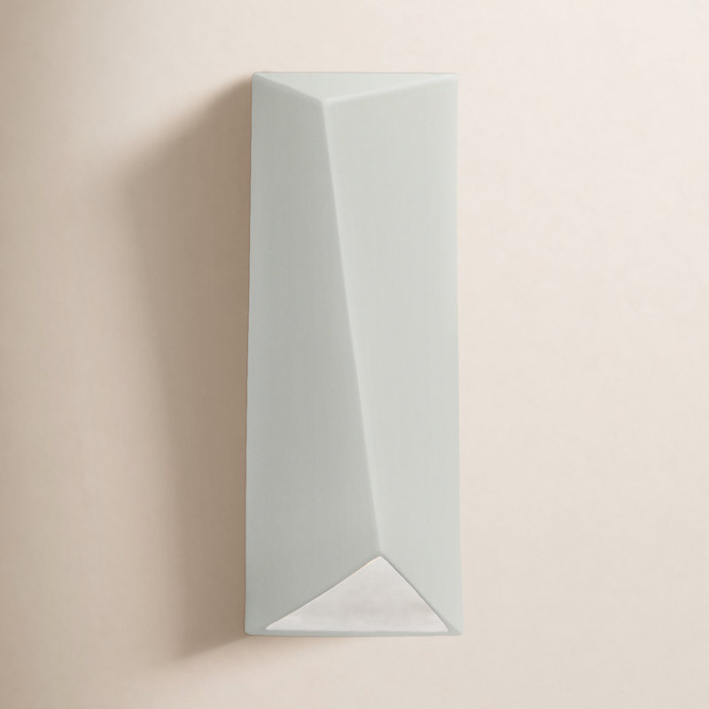 Torrie Ceramic LED Wall Light, Matte White