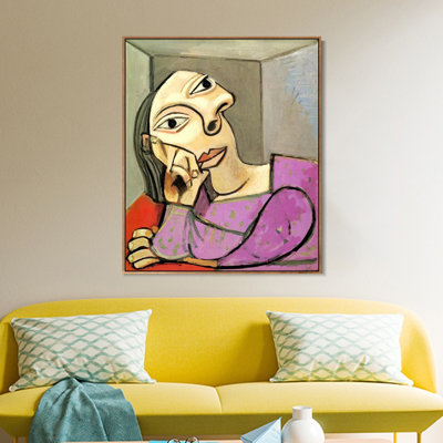 Encadrée sur toile, "Art 1939 Femme accoudée" par Pablo Picasso, art mural, décorations de bureau à domicile