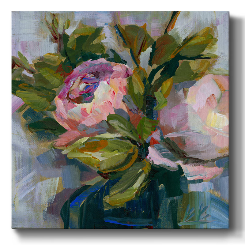 «Pumpkin Bouquet I», reproduction sur toile, H 8 po x l 8 po x P 1,5 po