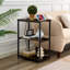 Table de bout à 3 niveaux Ortha avec station de charge, table d'appoint étroite avec ports USB et prise de courant pour la chambre à coucher du salon-236145464