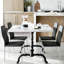 Chaise d'appoint solide avec pieds en acier stables, chaise de salle à manger moderne -857113146