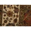 Tapis unique rouille / rouge / beige / blanc de haute qualité noué à la main