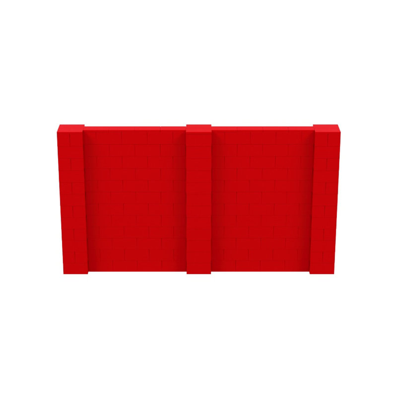 Cloison 1 panneau autoportante, Rouge, H 72 po x l 132 po x P 12 po