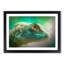 Green Lizard in Abstract - Picture Frame Graphic Art Print-55736232-55736227