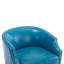 ° Fauteuil pivotant en cuir Pu Mid-Century moderne pour les espaces de vie