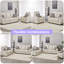 Ensemble de canapé beige 3 pièces Leathaire Fabrics-1082916440