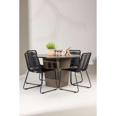 Claudius 4 - Person Patio Dining Set Round Table