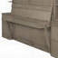Lit escamotable avec bureau, tablettes et armoires de rangement, lit escamotable pour bureau à domicile peu encombrant, patiné