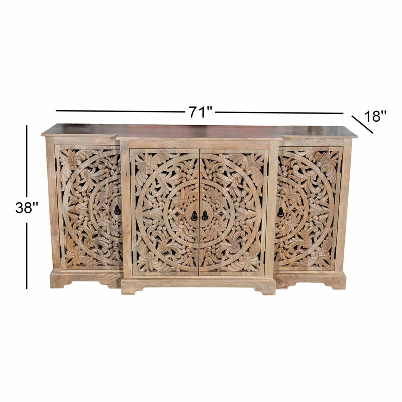 Buffet Bungalow Rose Dawn, Brun clair
