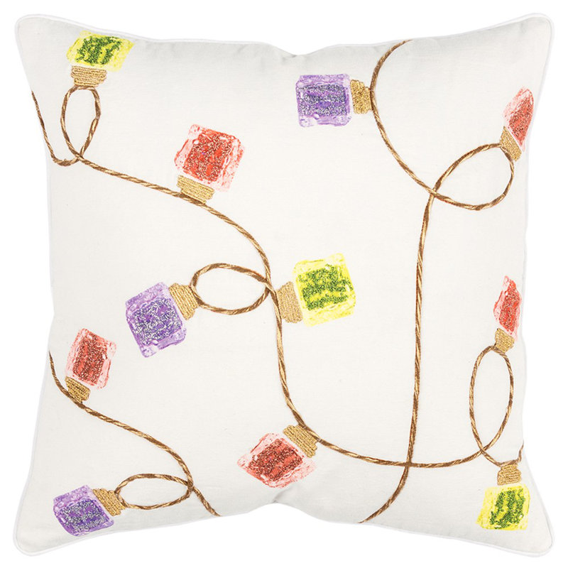  Housse et insert de coussin carré en coton