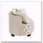 Chaise pivotante rembourrée et capitonnée-1167086578
