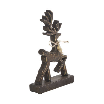 Renne en bois foncé Woodland Winter